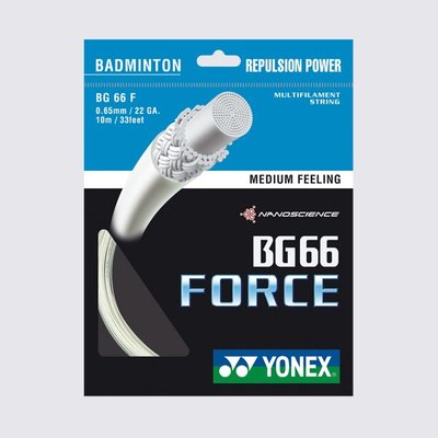 (台同運動活力館) YONEX BG66 FORCE 【線徑 0.65 mm】BG66F 羽球線【高彈】【適中手感】