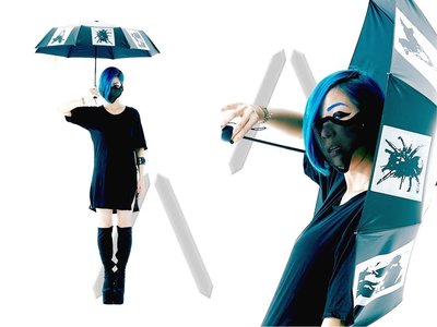 { POISON } SHAPE 15 # UMBRELLA 不透光材質 折疊式晴雨傘