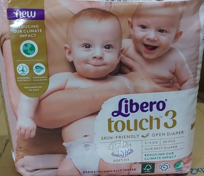 💯免運費超取4包♥麗貝樂Touch嬰兒紙尿褲3號S28
