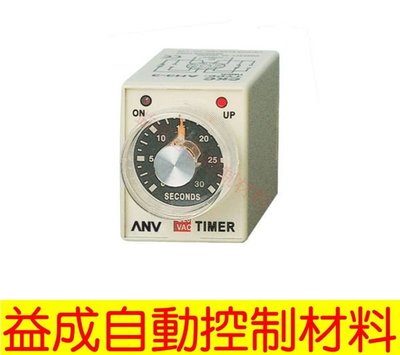 【益成自動控制材料行】ANV 限時繼電器 AH3-3