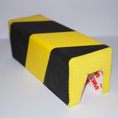 無錫金安特黑黃相間桌角頭部防撞黃黑警示防撞條聚氨酯絕緣護角條