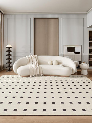 黑石公寓法式輕奢客廳地毯新西蘭羊毛防水防污沙發毯臥室高級感無鑒賞期