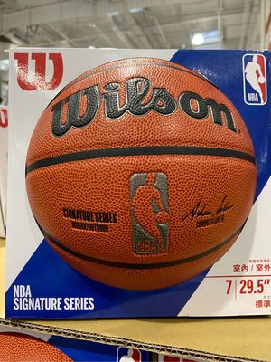 WILSON威爾森 合成皮籃球 NBA Signature SZ7(7號)-吉兒好市多COSTCO代購