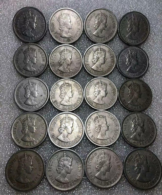 【二手】 香港伊麗莎白大一元硬幣 1960年 二十 品相如圖 按1743 錢幣 紙幣 硬幣【經典錢幣】
