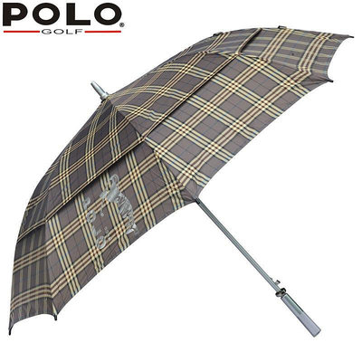 創客優品 polo 高爾夫球傘 雙層 雙人防風 男女 長柄雨傘 防水 GF2299