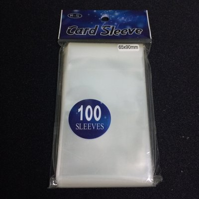 《集》RSS Card Sleeve 自黏式 透明卡套 (薄) 65x90mm 100張入
