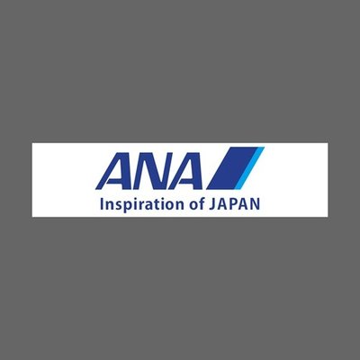 ANA 全日空 ANA Inspiration of JAPAN 日本精神白 上下 航空公司 防水貼紙