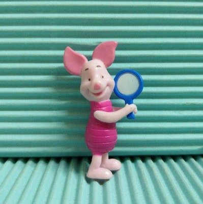 [ 三集 ] 公仔 扭蛋玩具 健達出奇蛋 迪士尼 小豬皮傑 高約:4公分 材質:塑膠 E6 89 .5