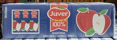 【小如的店】COSTCO好市多代購~西班牙 JUVER 100%蘋果汁(200ml*30瓶) 105918
