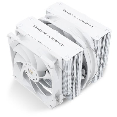下殺-利民FC140 WHITE 雙塔散熱器 溫控靜音臺式機電腦風冷CPU白色FS