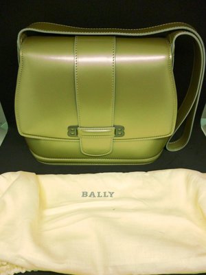 全新品 原廠正品 買來未用 BALLY 雙B Logo 硬式復古 肩背包 側背包 絕版珍品