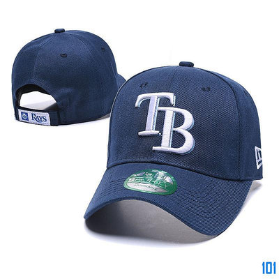 街頭集市MLB Tampa Bay Rays 坦帕灣光芒棒球帽 男女通用 可調整彎簷帽 嘻哈帽 遮陽帽 戶外 運動帽 時尚帽子