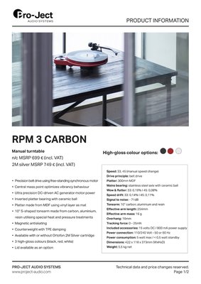 [ 沐耳 ] 奧地利 Pro-ject RPM 3 Carbon 黑膠唱盤，搭配 Iso Acoustics 隔離抑振墊