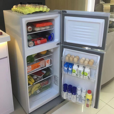冰箱海?爾?小冰箱家用小型風冷無霜租房用冷凍冷藏雙門一級能效好用