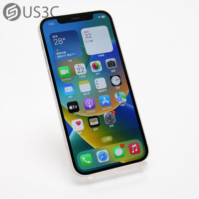 【US3C-青海店】台灣公司貨 Apple iPhone 12 128G 白色 6.1吋 OLED 廣角相機 Face ID 二手5G手機 UCare店保6個月