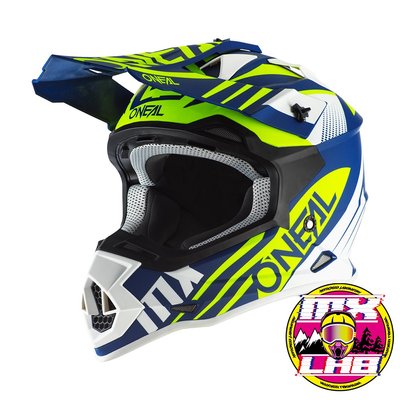 𝕸滑胎實驗室𝖃 ONeal® 2SRS Helmet Spyde 2.0 Mat B/W/Y 安全帽 消光 藍白黃