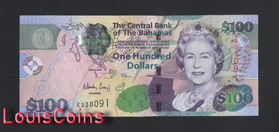 【Louis Coins】B544-BAHAMAS-2009巴哈馬鈔票-100 Dollars