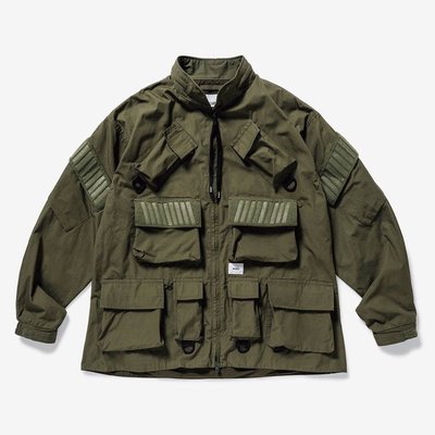 Wtaps design modular jacket cotton weather 綠色 口袋外套