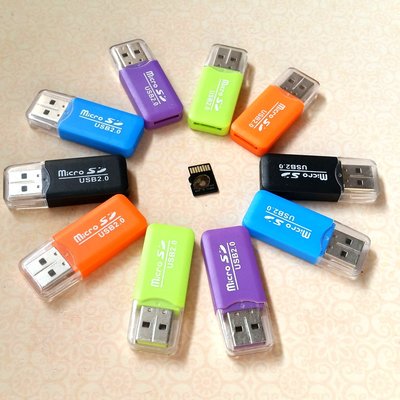【極品生活】TF卡 Micro SD 讀卡機 USB2.0 T-Flash 手機記憶卡 讀卡器 隨身碟 攜帶式硬碟