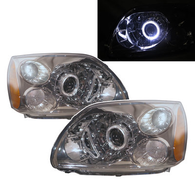 卡嗶車燈 適用於 Mitsubishi 三菱 Galant MK9 04-12 光導LED光圈 一體式LED魚眼 大燈