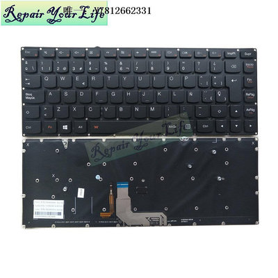 電腦零件適用LENOVO聯想YOGA 4 Pro Yoga900 900-13IS背光鍵盤SP筆電配件