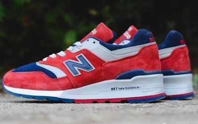 @ A - li 269 NEW BALANCE 997  M997CSIY USA 美製 紅藍 麂皮 復古跑鞋