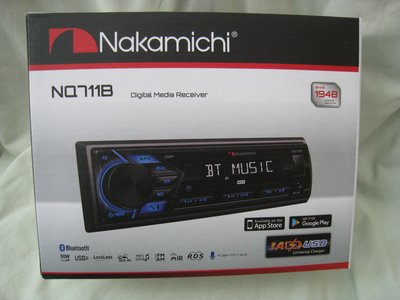 日本中道 Nakamichi NQ711B 藍芽音響主機 USB/AM/FM/AUX.公司貨.保固一年