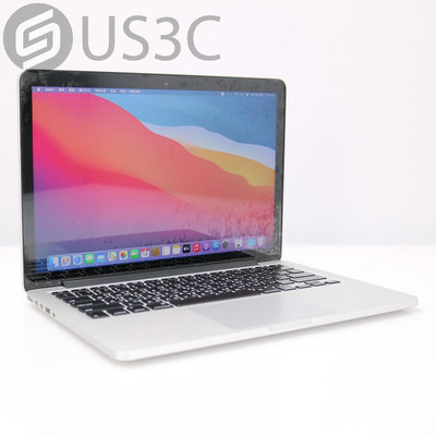 【US3C-桃園春日店】【一元起標】2014年中 Apple Macbook Pro Retina 13 i5 2.6G 8G 256G SSD 銀 二手筆電