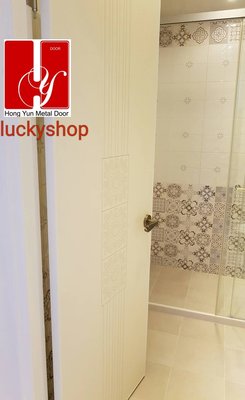 【鴻運】HY-W8F厚質發泡房間門組.浴室門可用!鋼刷質地面板~現代感超濃厚!