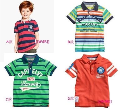 [[W&R]] ((2-7歲)) H&M 男童短袖polo衫 2Y,2-4Y,4-6Y,6-8Y 現貨 特價出清
