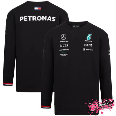 ♚賽車手的試衣間♚ Mercedes AMG Petronas F1 2022 Team 黑色 大學T 長袖 上衣