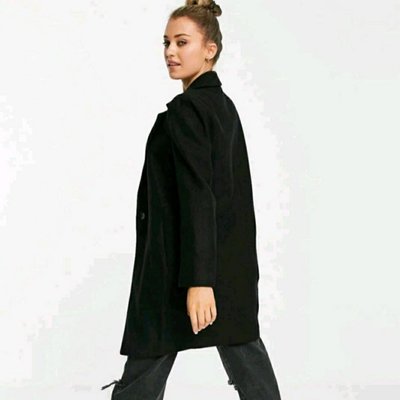 EVER NEW MELBOURNE 冬季女裝黑色長版西裝外套(M)