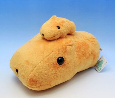【一手動漫】日本正版 景品 San-X kapibarasan 水豚君  大隻背小隻 35cm 娃娃 布偶