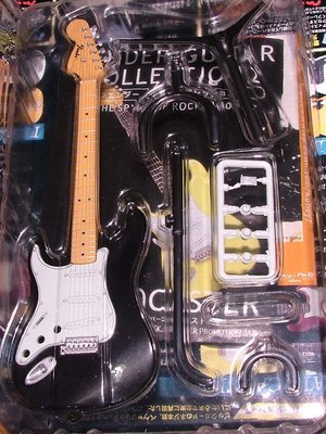 F-toys FENDER 擋泥板吉他 電吉他 貝斯 音箱 1/8 精選集 有弦線 第2彈 單賣圖一:黑白色