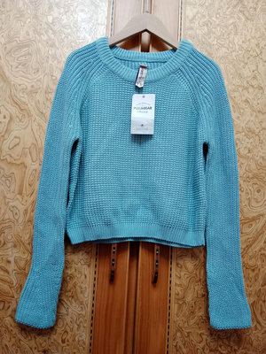 全新【唯美良品】PULL&BEAR 藍色針織衫~ C1121-7442  S.