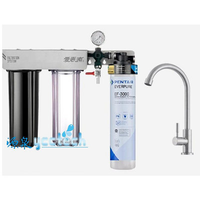愛惠浦 PurVive-EF3000淨水設備濕式碳織活性碳淨水器 單道、雙管、三管任選 含裝、不含裝