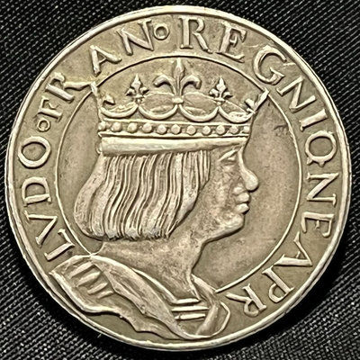 法國銀章 法國仿古銀幣 法國仿古幣銀章，重8.2克，有純銀標16673【懂胖收藏】PCGS NGC 公博
