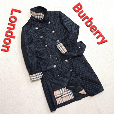 日本進口／極新品／Burberry London ／頂級款絎縫式女神風衣