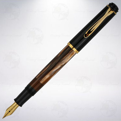 德國 百利金 Pelikan Classic M200 鋼筆: 棕色花紋/Brown Marbled