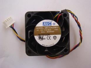 AVC 4020 12V 0.50A 4cm厘米 4線溫控服務器散熱風扇 DBTA0420B2U