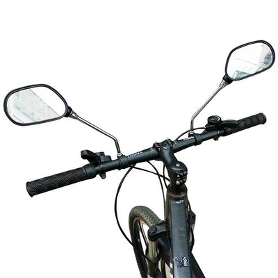 騎行服 運動服 腳踏車后視鏡山地反光鏡騎行安全后視鏡平面反射安全電動車倒車鏡