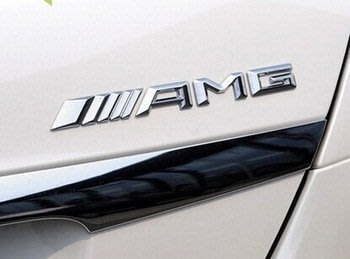 圓夢工廠 Benz 賓士 2015 16 17 " AMG C250 " 後車箱鍍鉻銀字貼 同原廠款式