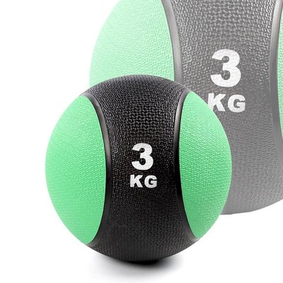 橡膠藥球3公斤(3kg重力球/太極球/健身球/重量球/平衡訓練球/健力球)