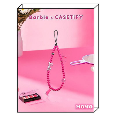 CASETIFY手機掛鏈Barbie芭比串珠 手機鏈彩色 手鍊便攜 iPhone全系列適用手機鏈 識別證掛繩 相機掛飾