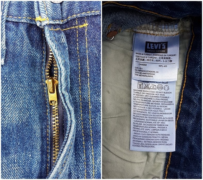 西方不敗全新美國版Levi's LVC 501XX 501ZXX 1954年Blue Moon 藍月色調 