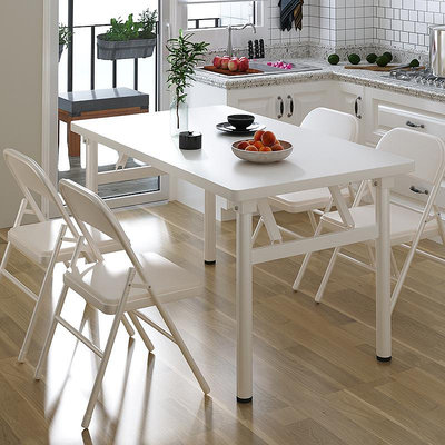 折疊餐桌家用廚房吃飯飯桌簡易可收納簡易桌椅小戶型出租房小桌子