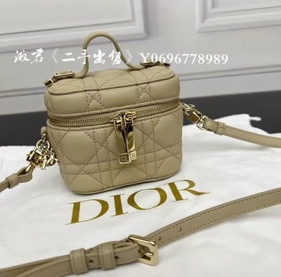 《二手出售》Dior 迪奧 LADY VANITY系列 手提包 盒子包 單肩包 斜挎包 鏈條包女款 S0918