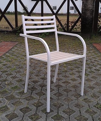 【戶外傢俱量販店】鐵製塑木椅