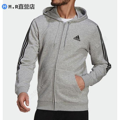 Adidas 愛迪達外套男子 刷毛 加厚運動健身休閑防風夾克 GK9586