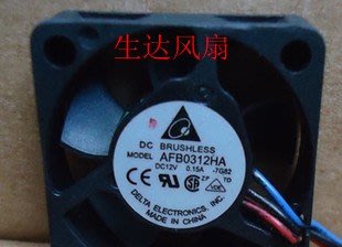 AFB0312HA 12V 0.15A 原裝臺達3厘米3010 3CM 安川驅動器散熱風扇